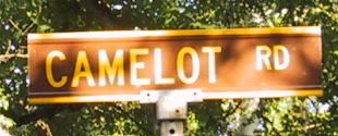 Camelot Road sign