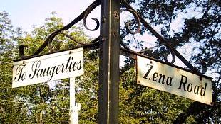 Zena Road sign