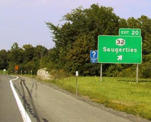The Saugerties exit off of I-87